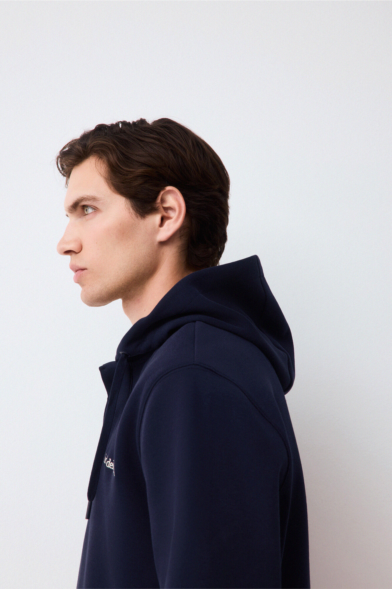 Pedro del Hierro Hooded logo sweatshirt Blue