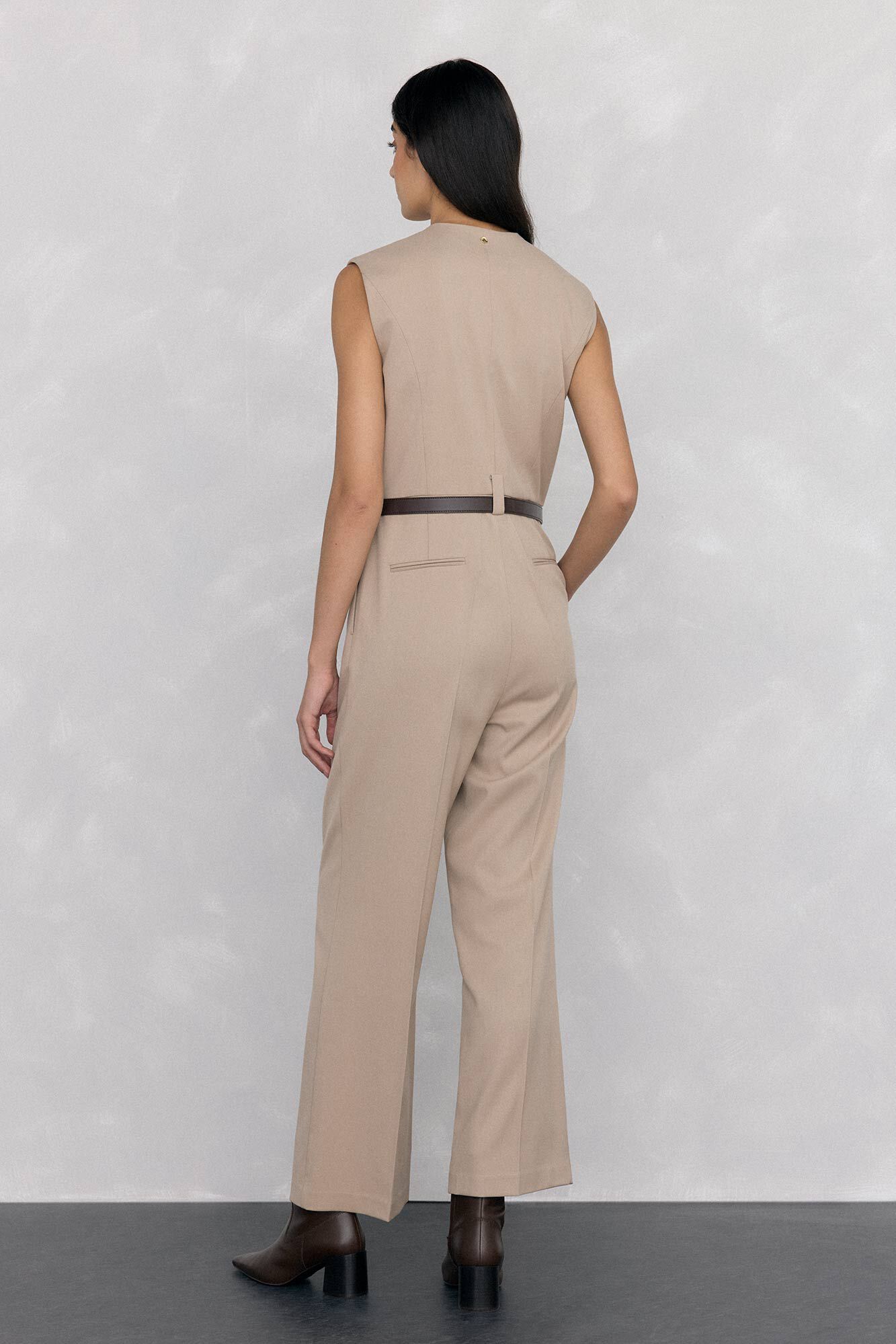 Pedro del Hierro Tailored tailored belt Beige