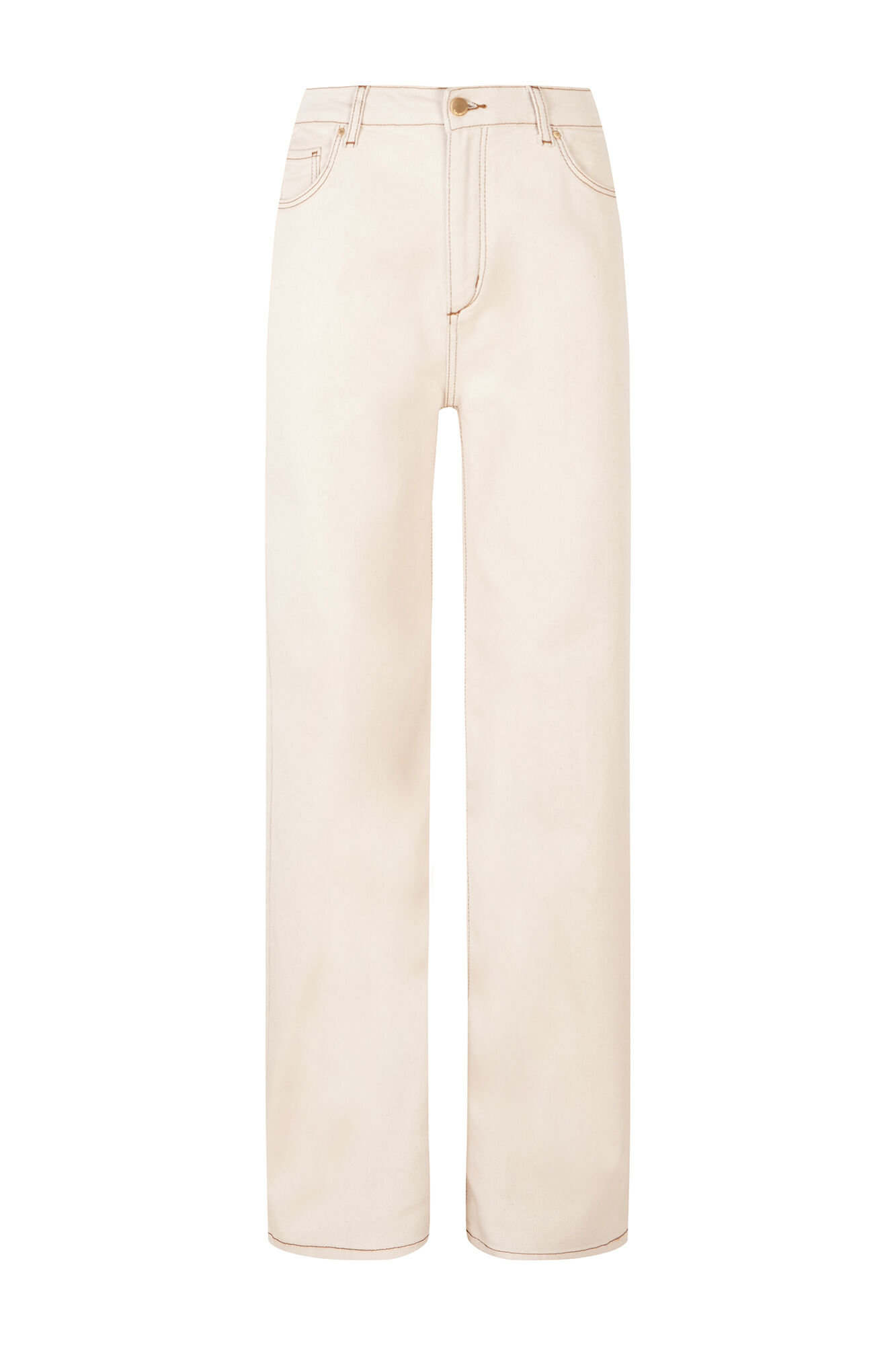 Pedro del Hierro Jeans perna larga b&aacute;sico Beige