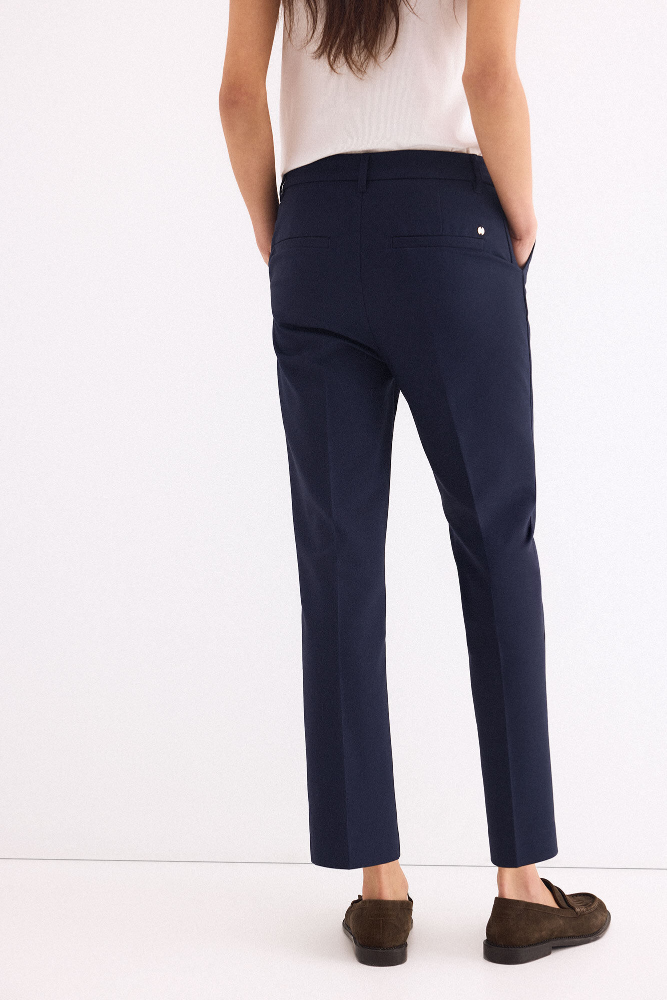 Pedro del Hierro Classic straight trousers Blue