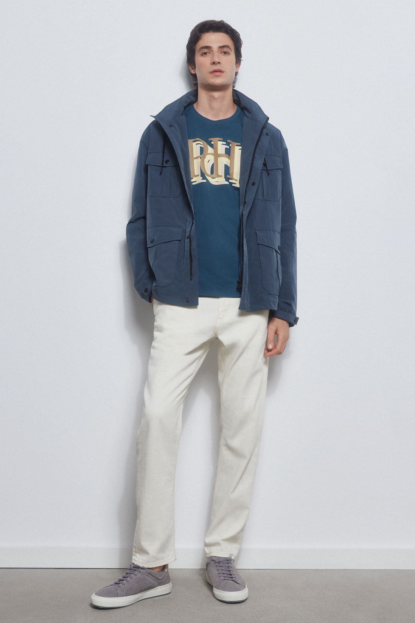 Pedro del Hierro Logo T-shirt Blue