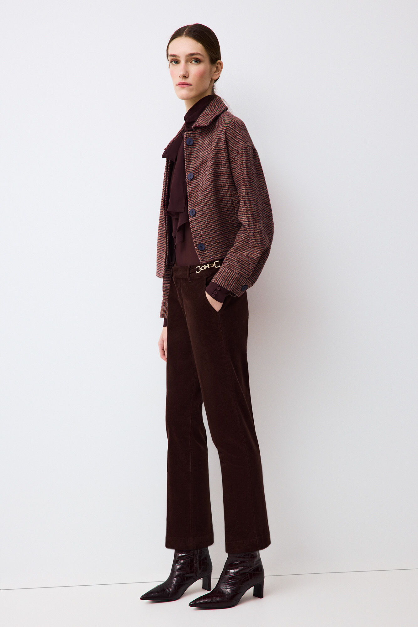 Pedro del Hierro Corduroy classic straight trousers