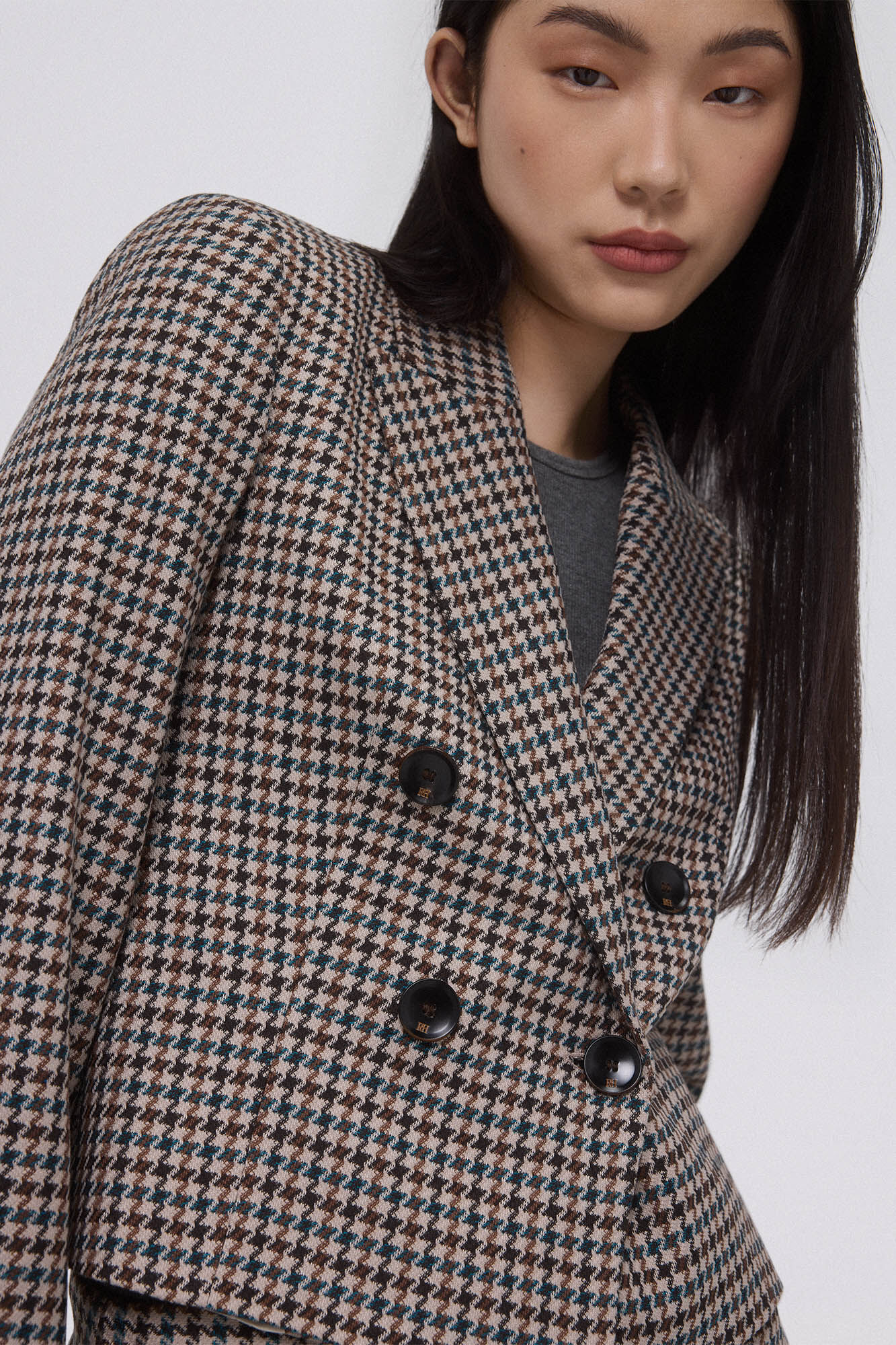 Pedro del Hierro Blazer corta cruzado Azul