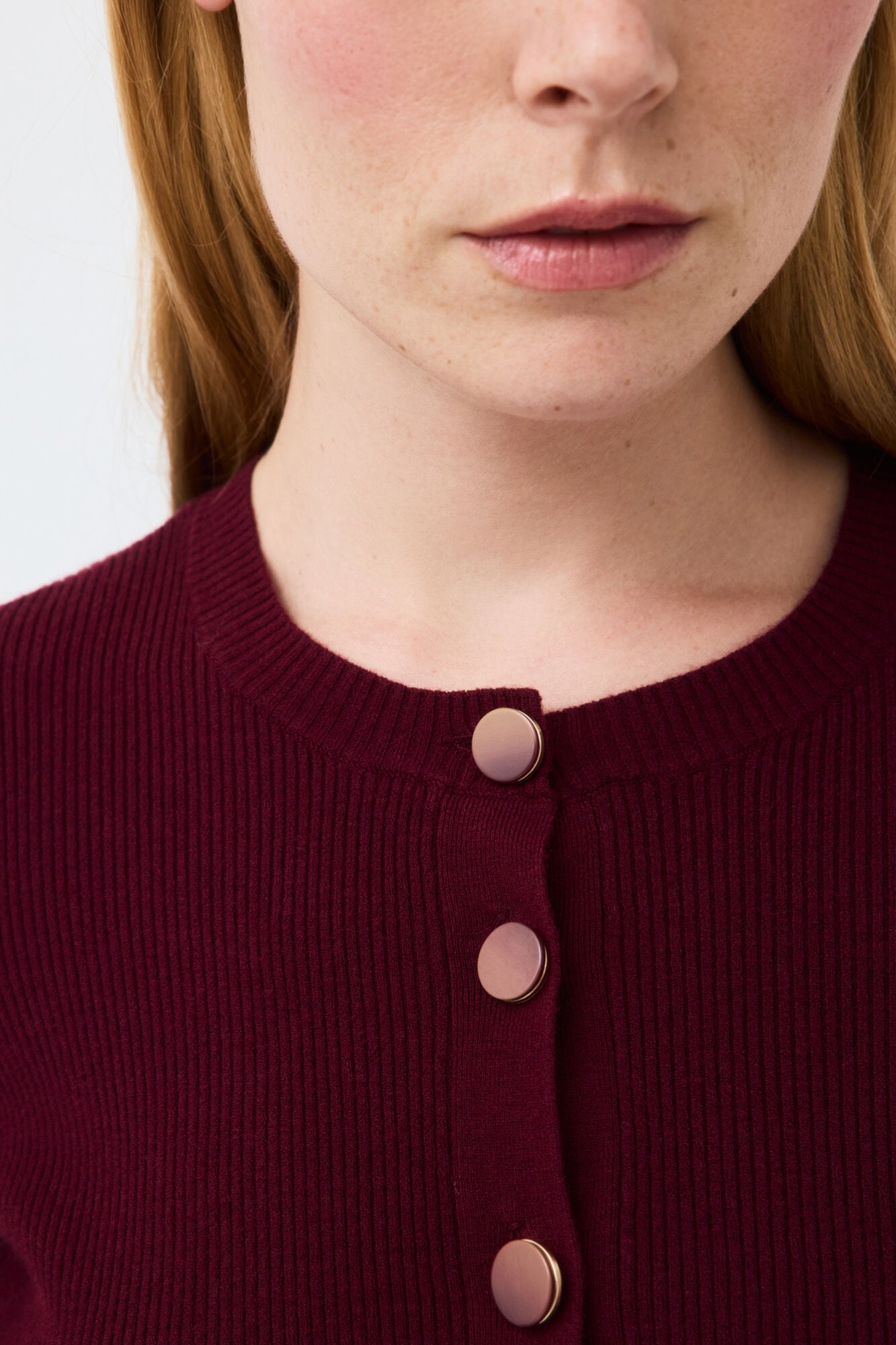 Pedro del Hierro Ribbed jacket Burgundy