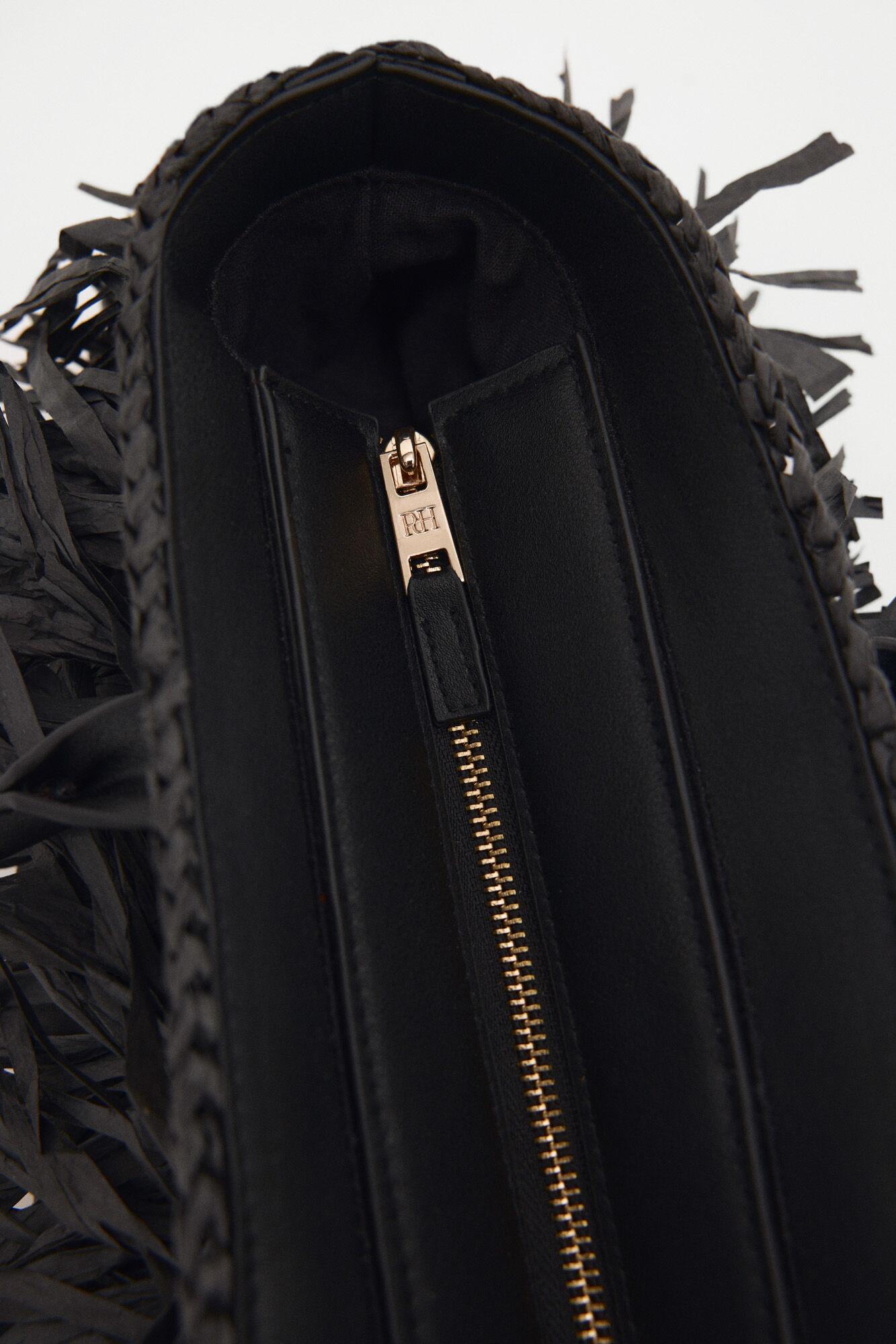 Pedro del Hierro Fringed shoulder bag Black