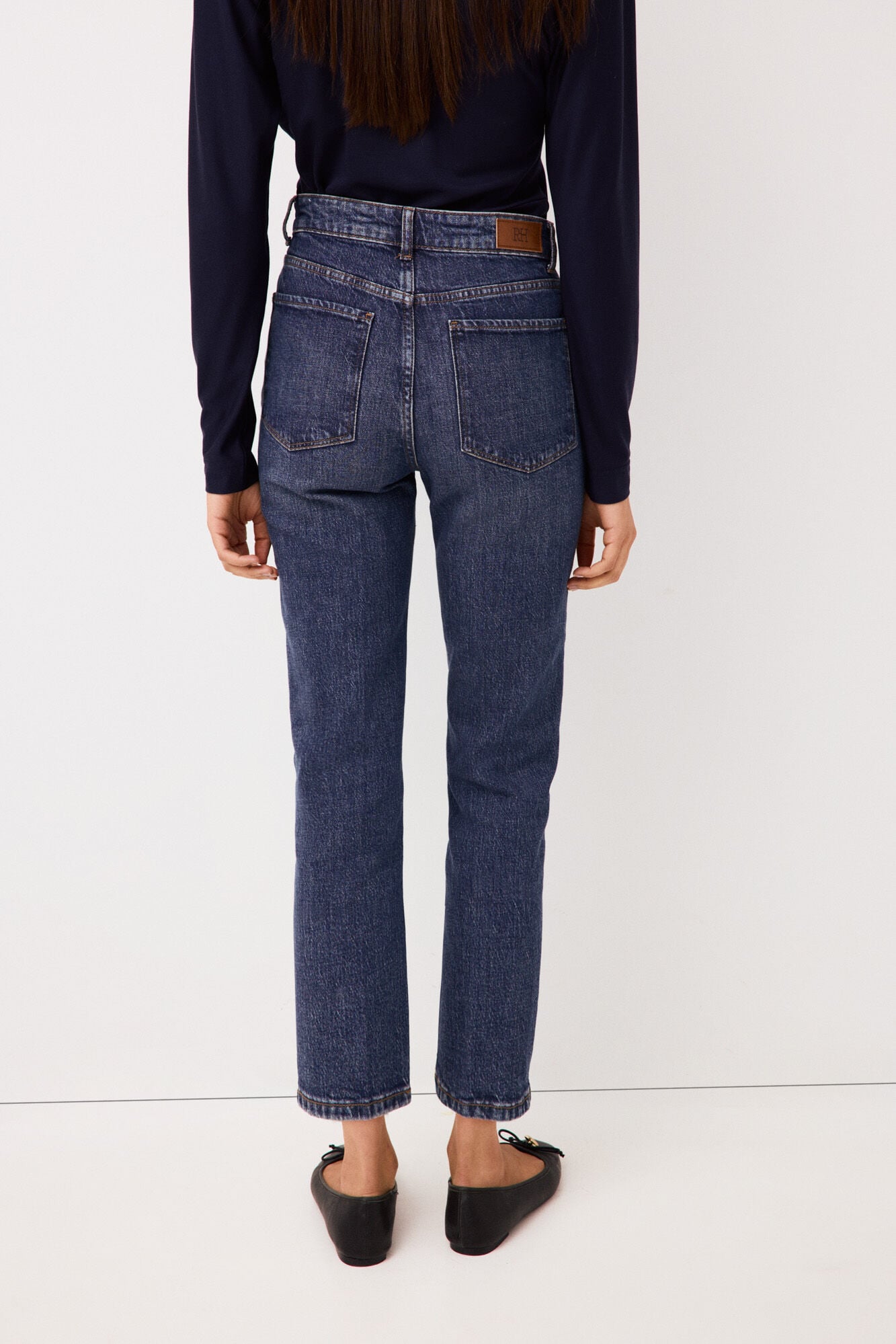 Pedro del Hierro Basic straight jeans Blue