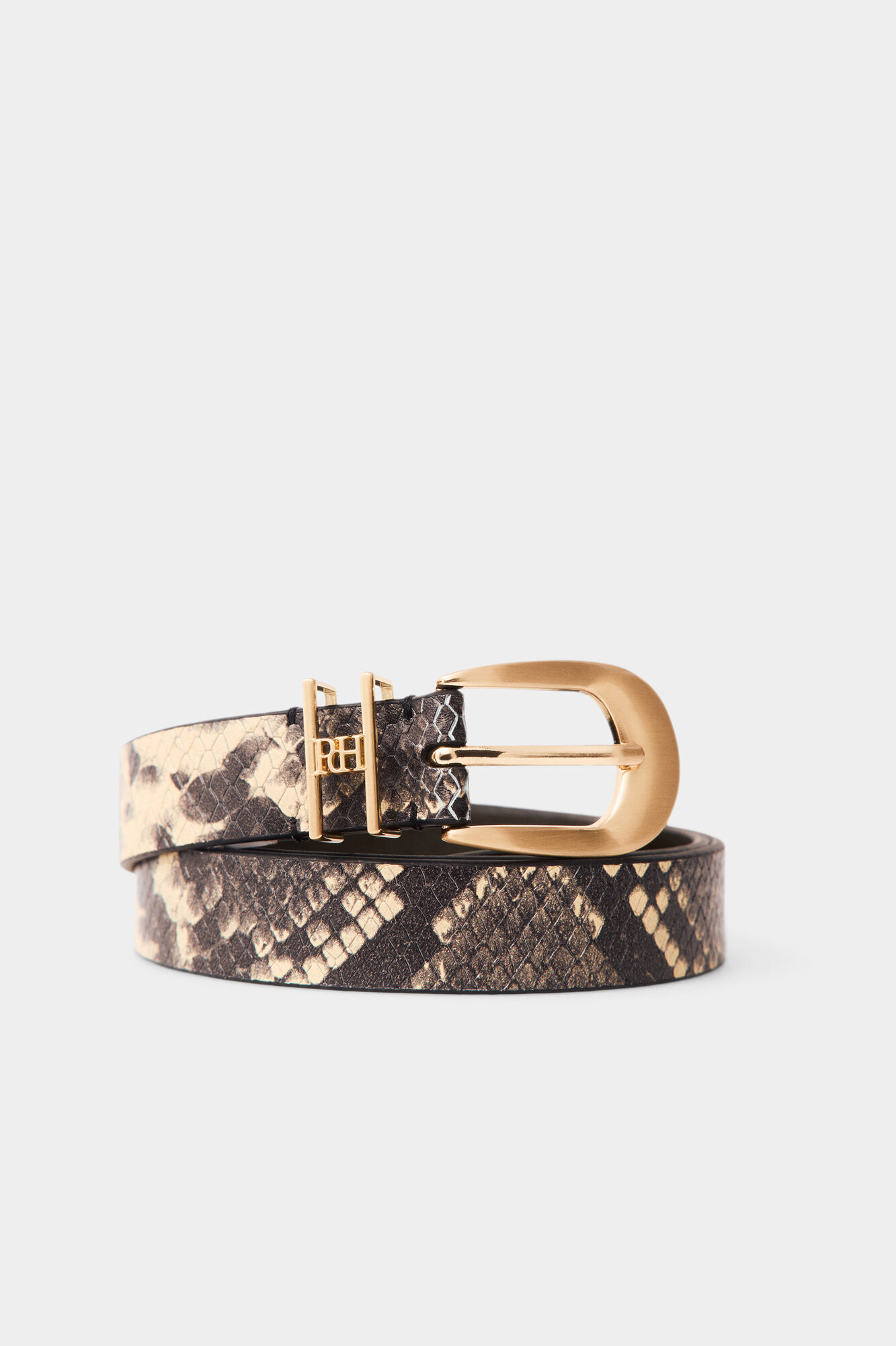 Pedro del Hierro Cinto serpente Beige