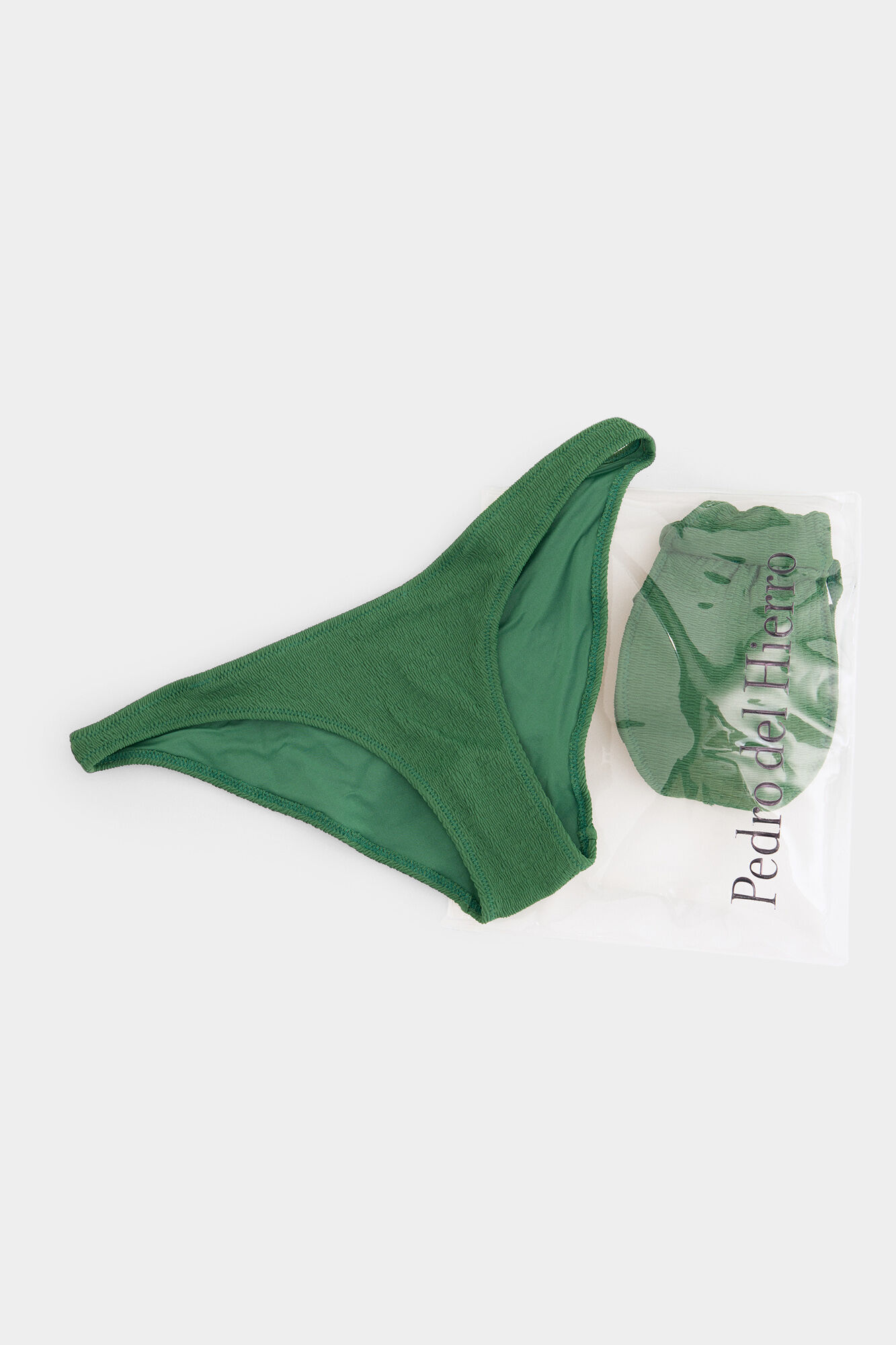 Pedro del Hierro Textured bikini Green