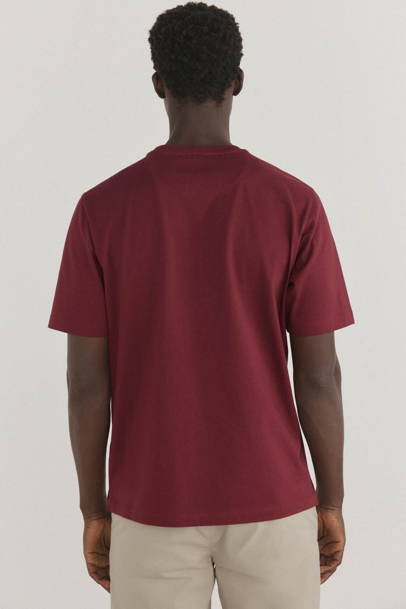 Pedro del Hierro Basic T-shirt Burgundy