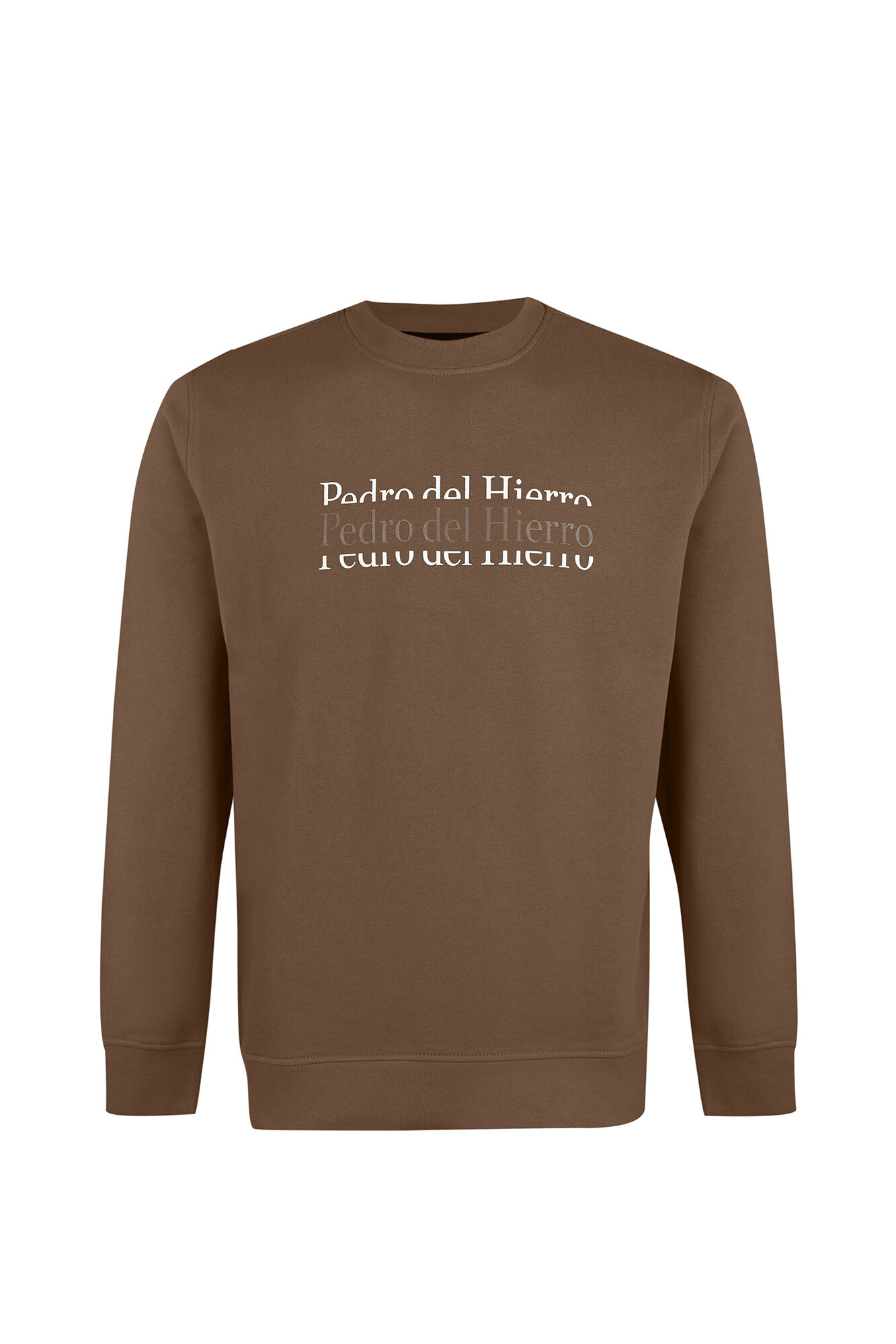Pedro del Hierro Crew neck logo sweatshirt Green