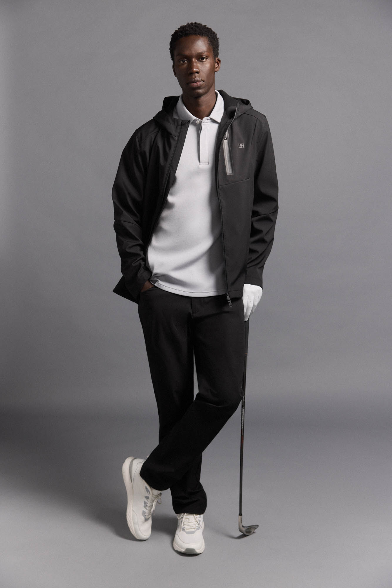 Pedro del Hierro Plain golf jacket Black
