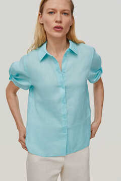 Pedro del Hierro Blouse with cuff details Blue