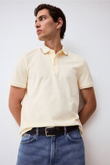 Pedro del Hierro Fancy collared polo shirt Yellow