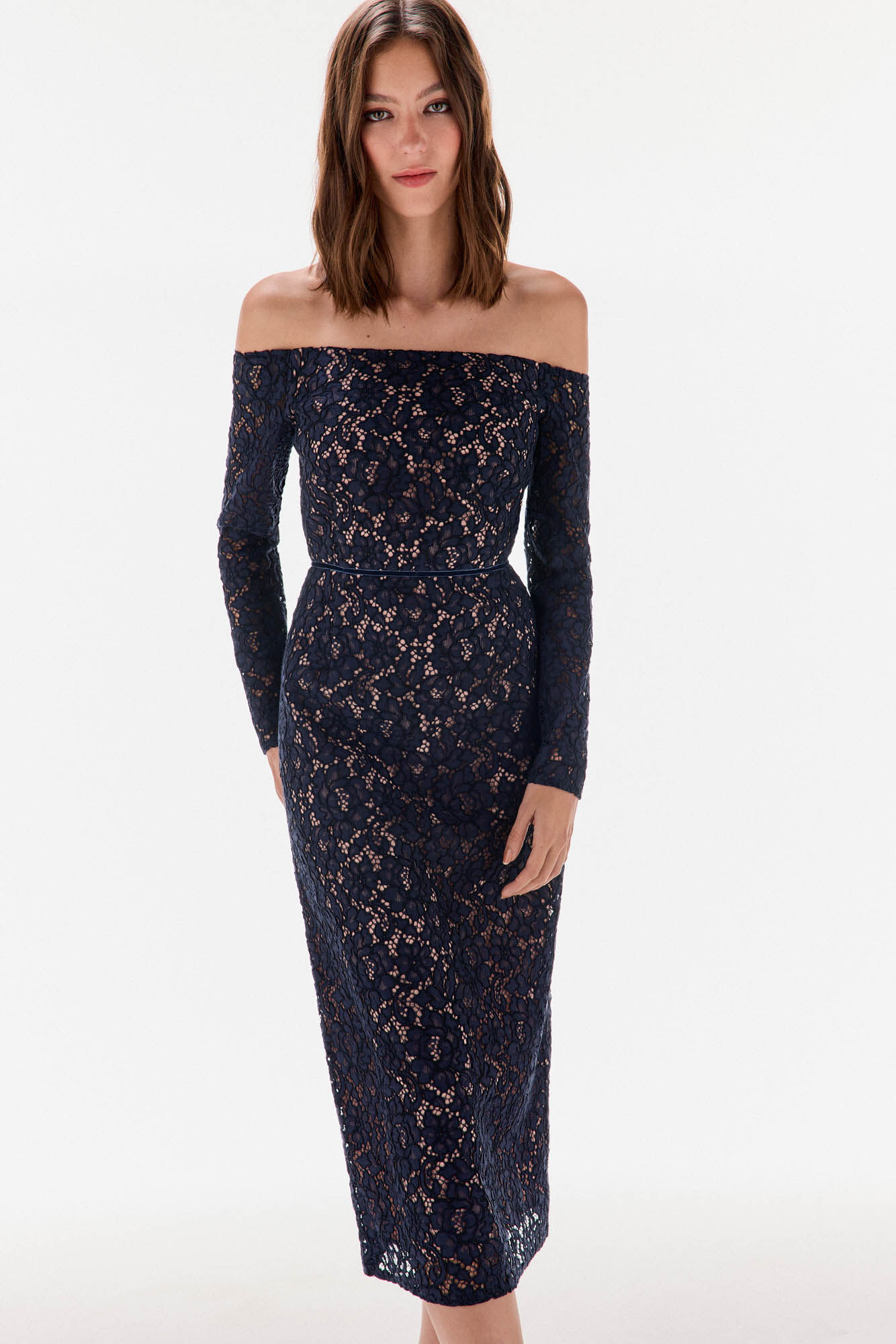 TFP by Tamara Falc&oacute; long sleeve lace dress