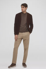 Pedro del Hierro Regular fit premium flex chinos Beige