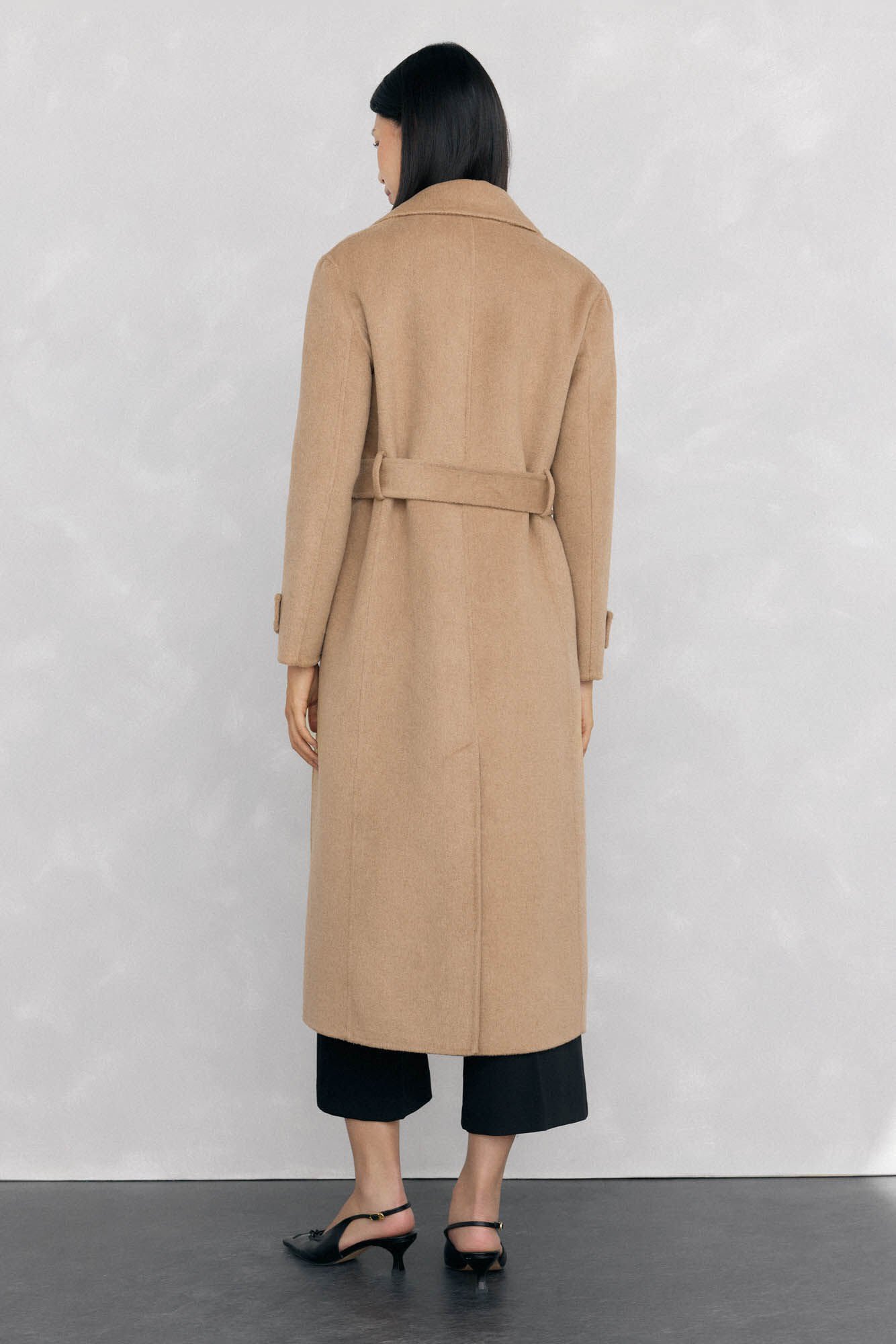 Pedro del Hierro Sobretudo longo de dois trench Beige