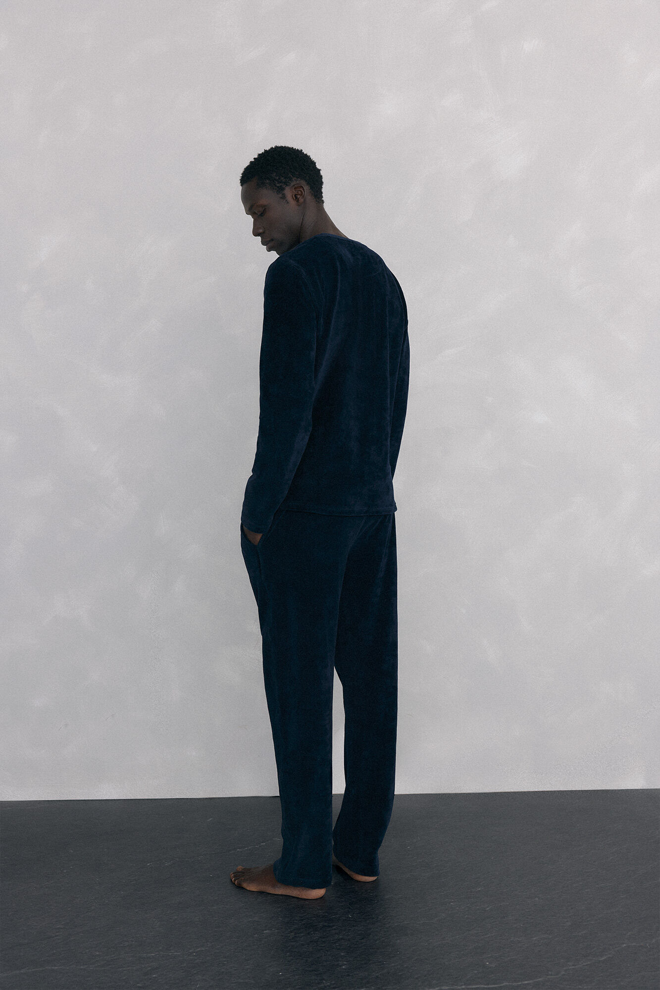 Pedro del Hierro Velvet pyjamas set Blue