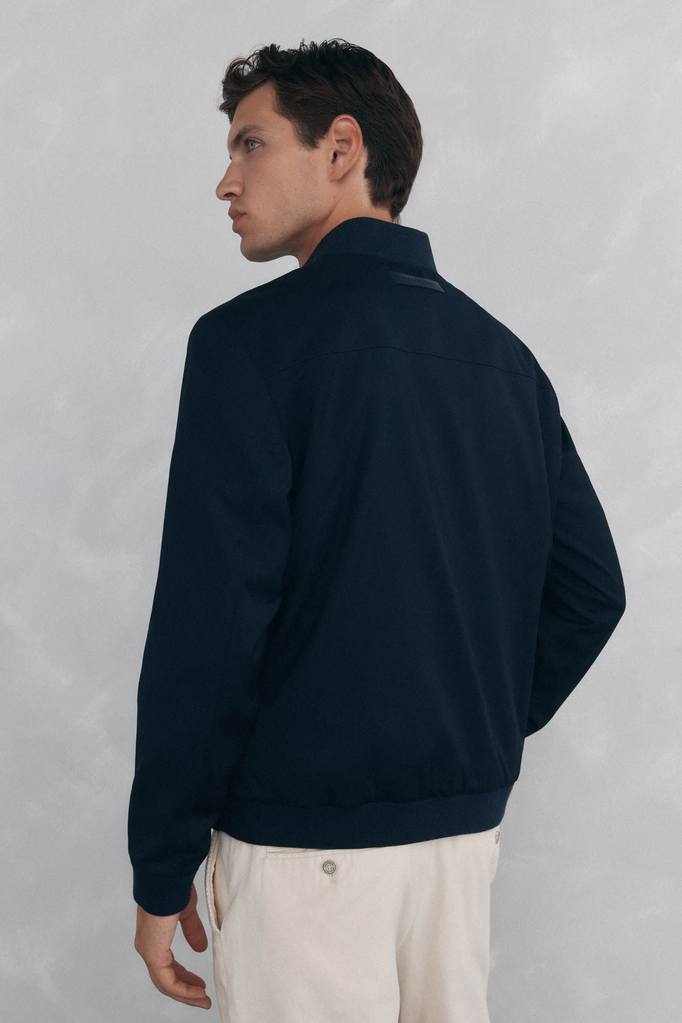 Pedro del Hierro Wool bomber jacket Blue