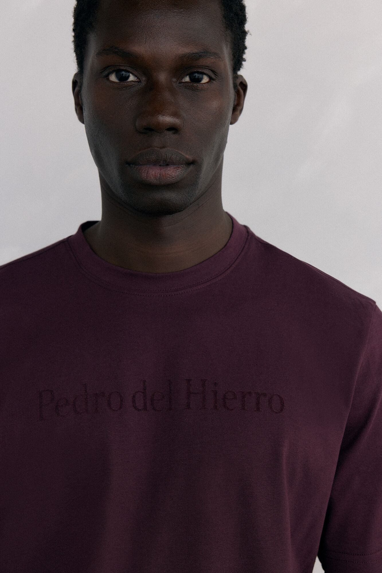 Pedro del Hierro T-shirt logo Burgundy