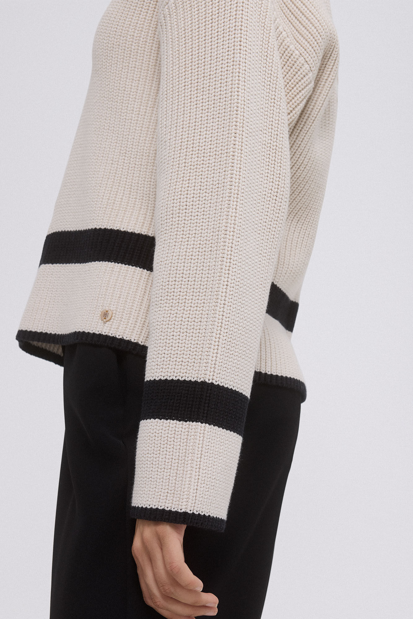 Pedro del Hierro Jersey cuello marinero Beige