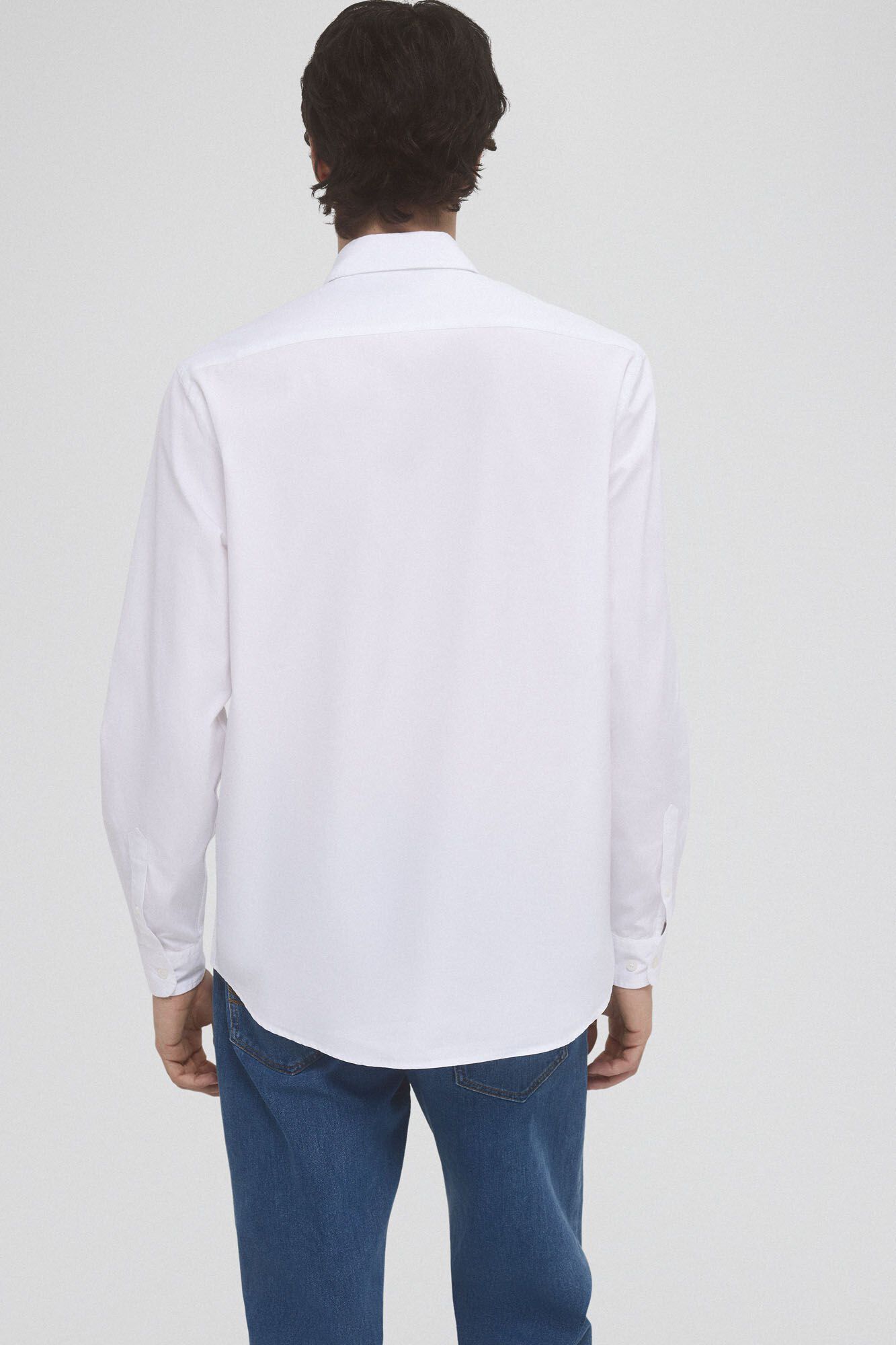 Pedro del Hierro Italian poplin shirt White