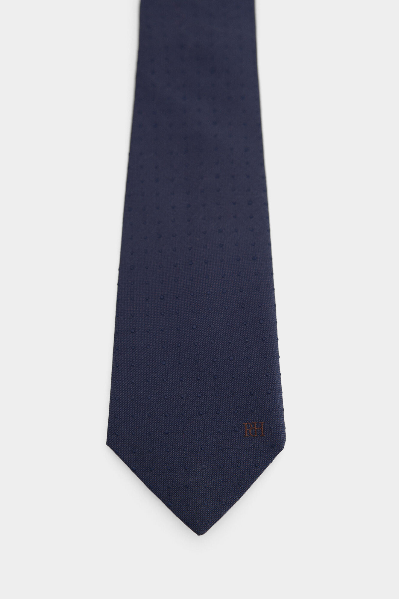 Pedro del Hierro Natural silk tie Blue
