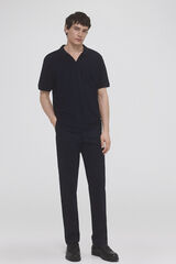 Pedro del Hierro Tencel piqué polo Blue