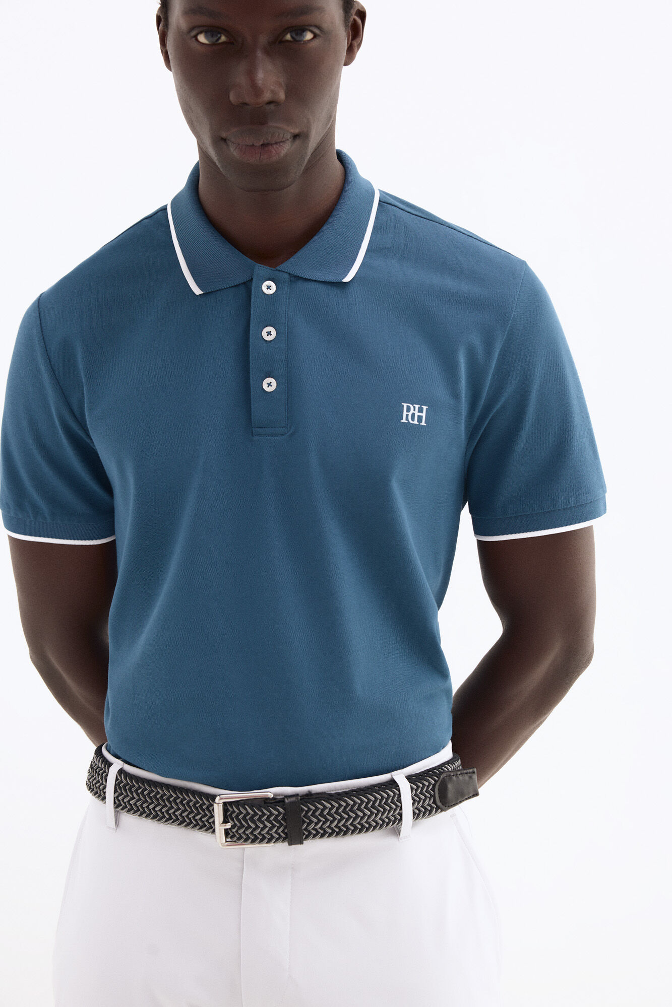 Pedro del Hierro Polo liso golf Azul
