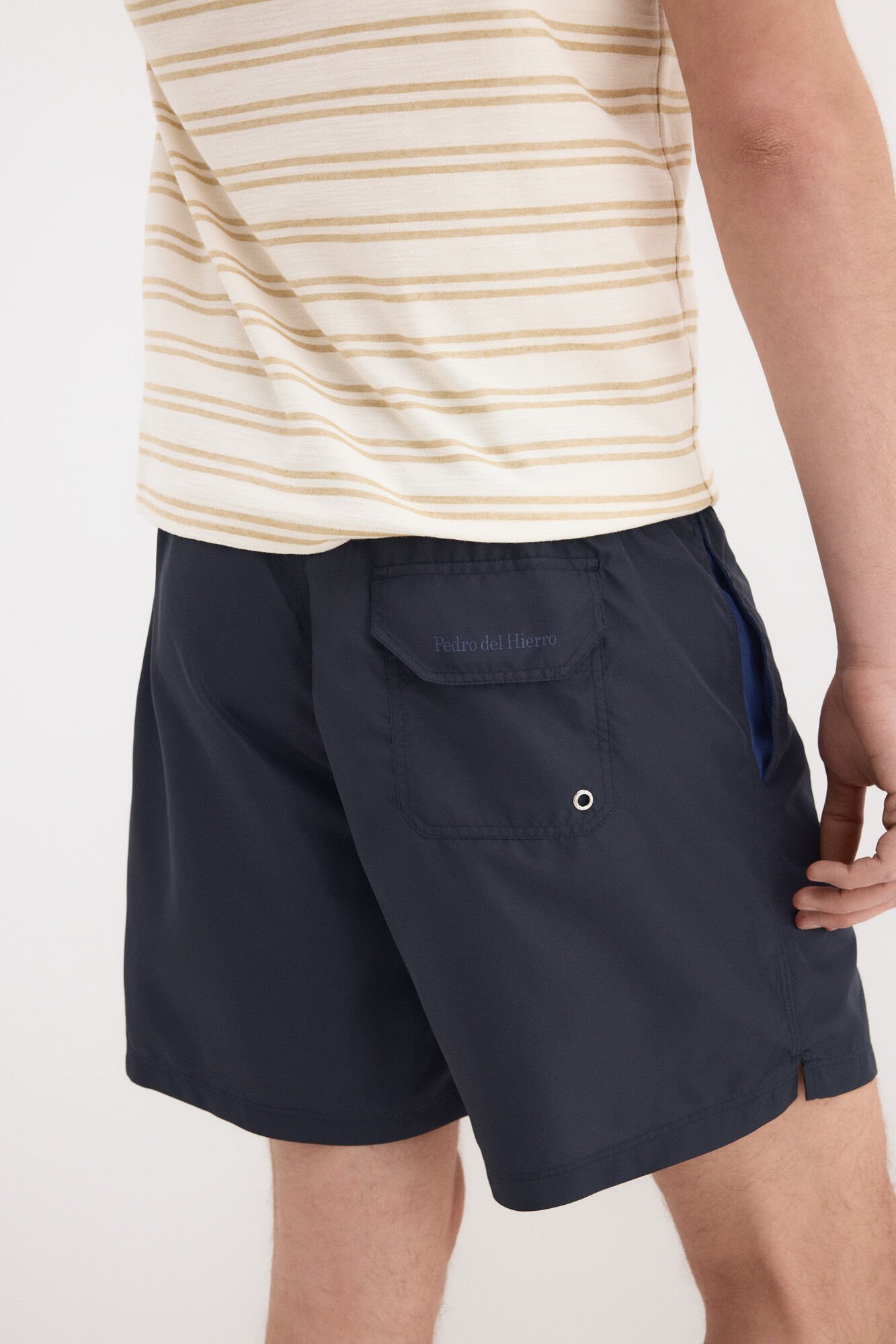 Pedro del Hierro Plain basic swimwear Blue