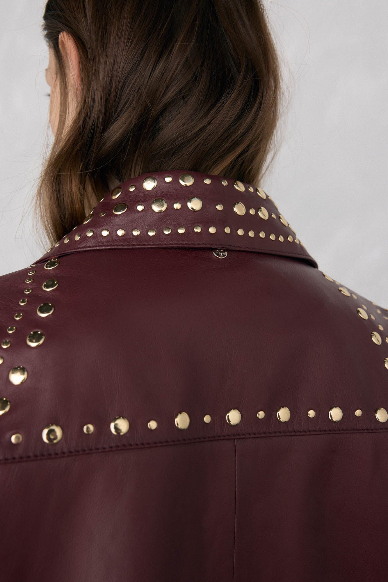 Pedro del Hierro Jaqueta napa cravejada Coral