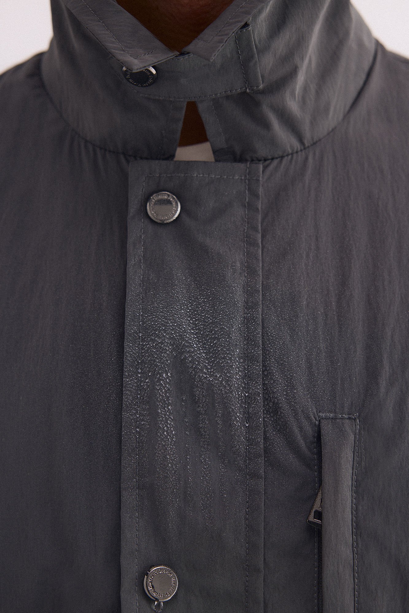 Pedro del Hierro Neck detail jacket Grey