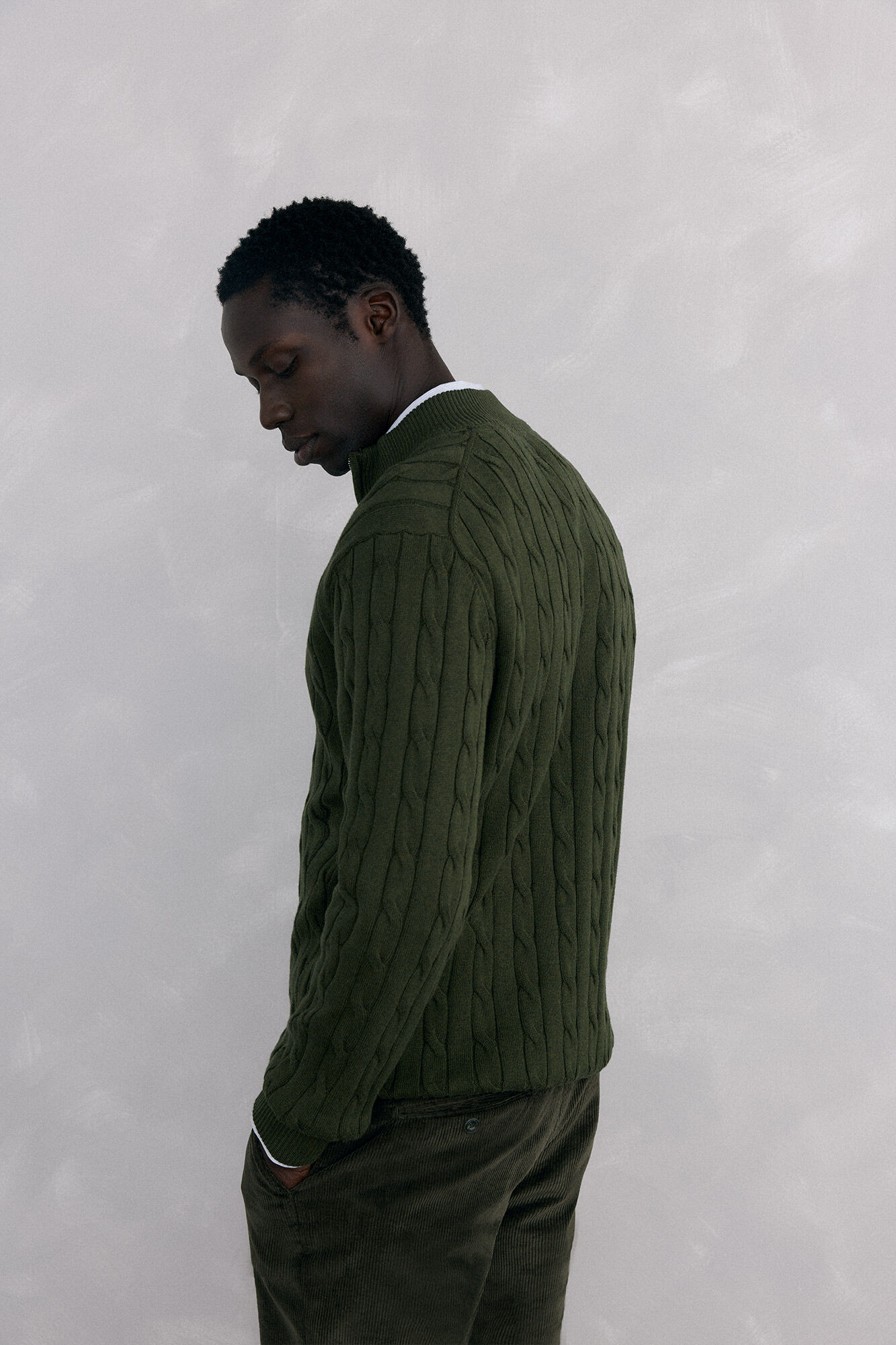 Pedro del Hierro Trucker neck jumper Green