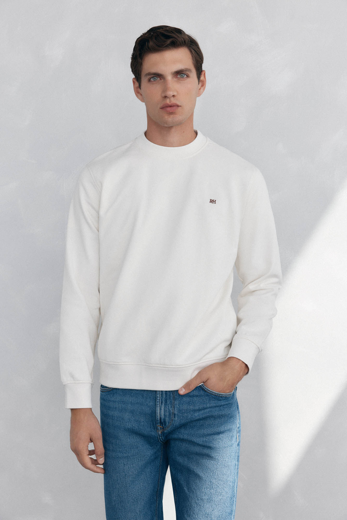 Pedro del Hierro Crew-neck sweatshirt White