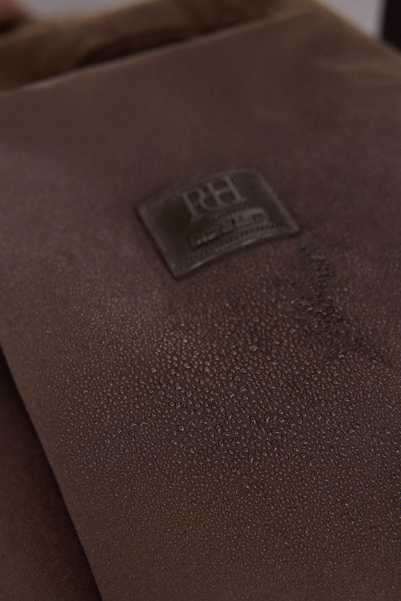 Pedro del Hierro Water-repellent zip fastening jacket Brown