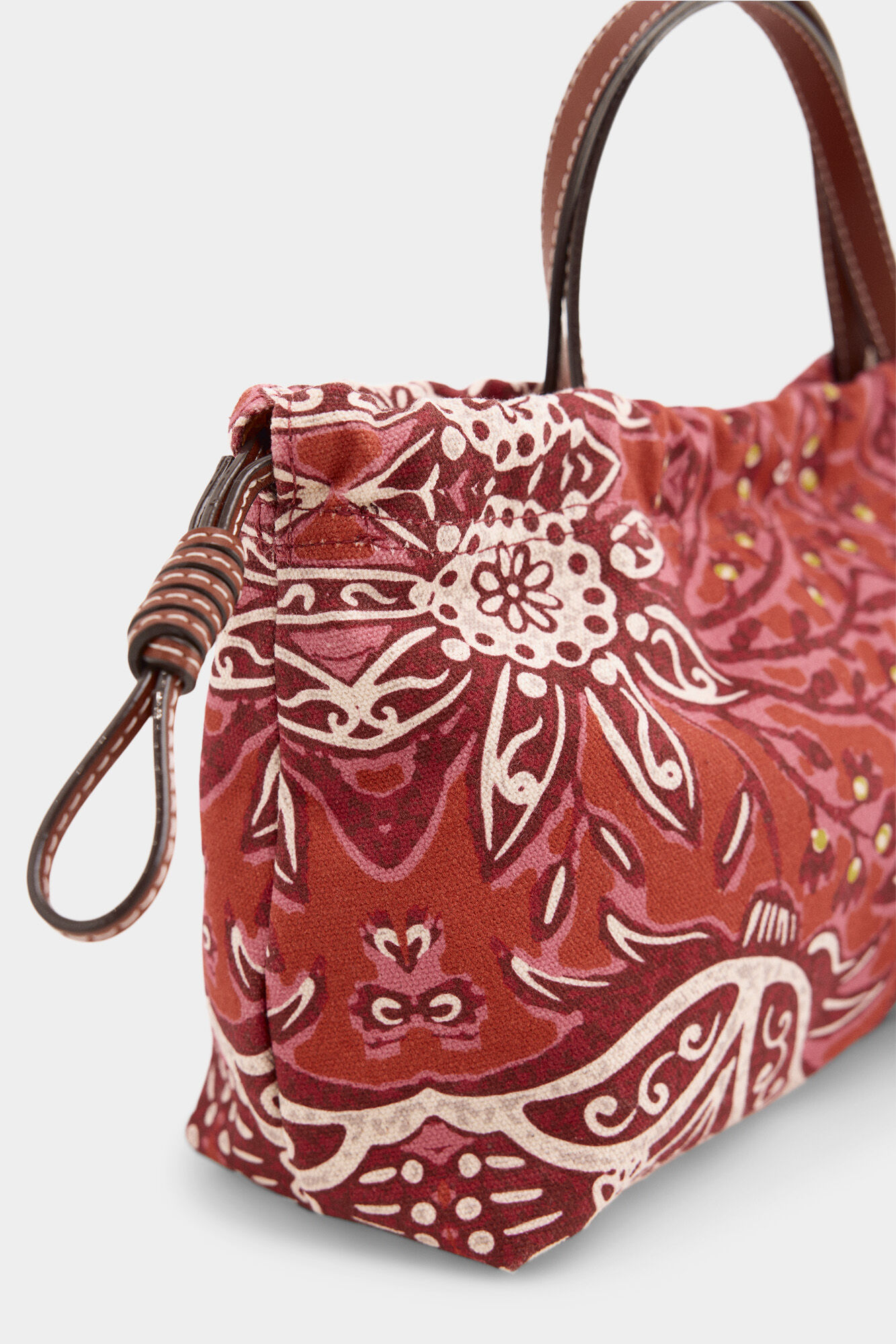 Pedro del Hierro Printed crossbody bag Beige