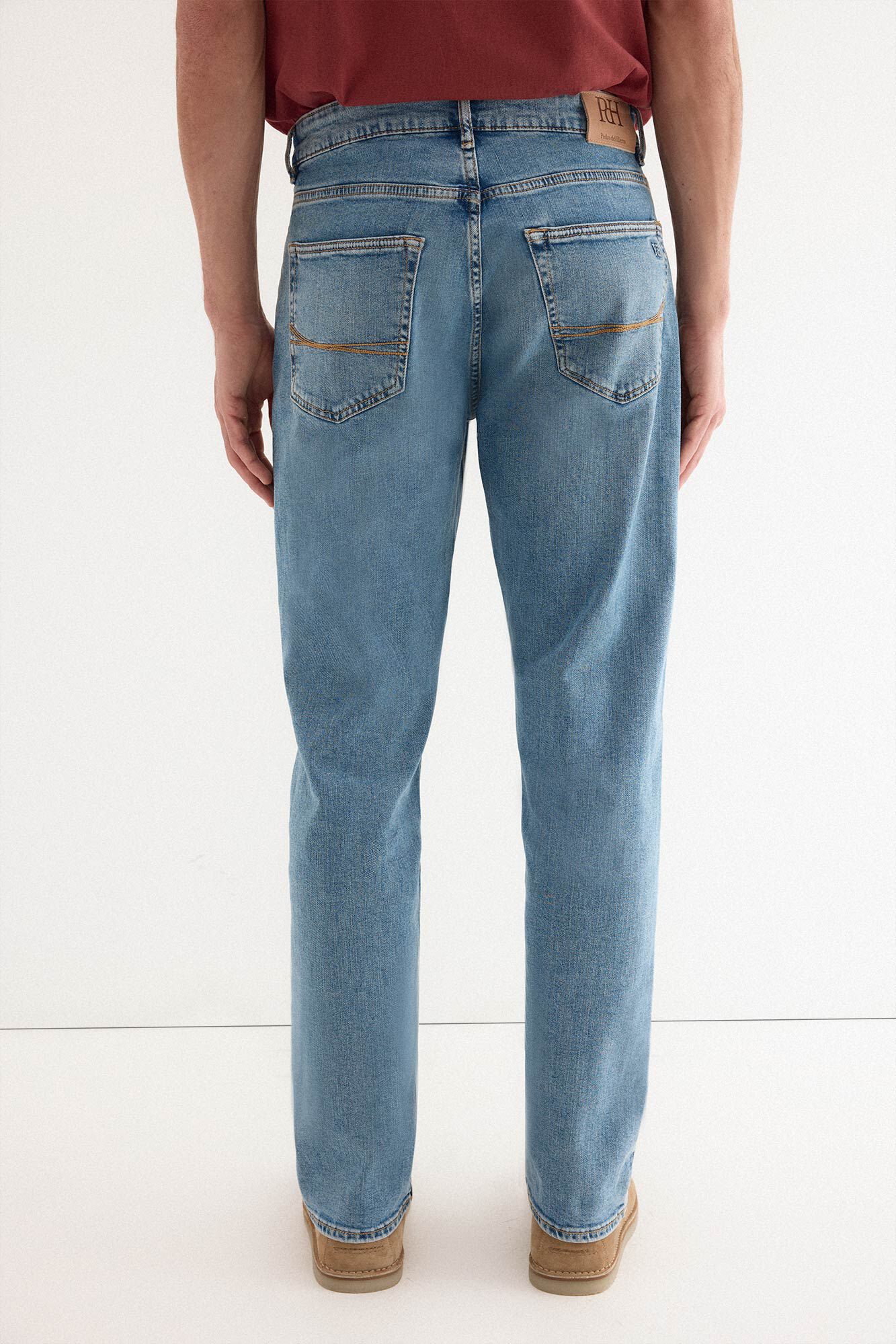 Pedro del Hierro Premium flex lightweight regular fit jeans Blue