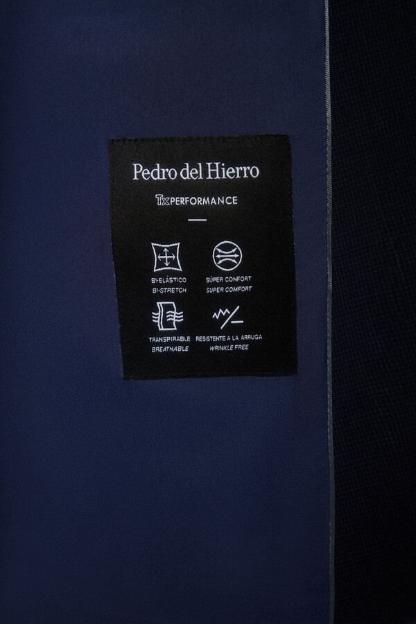 Pedro del Hierro Americana traje slim confort Azul
