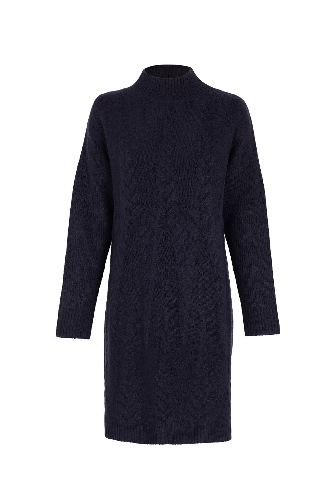Pedro del Hierro Jersey-knit cross-knit dress Blue