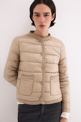 Pedro del Hierro Short puffer jacket Beige