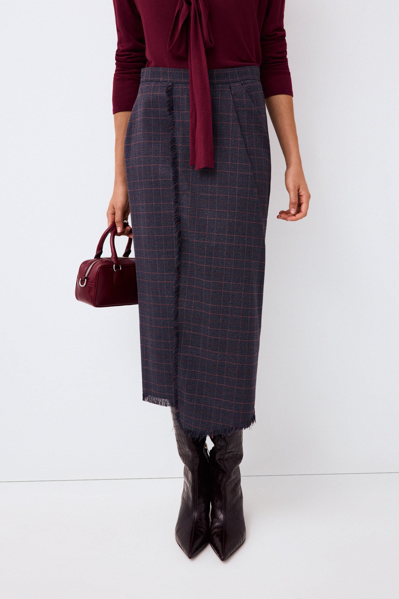 Pedro del Hierro Asymmetric straight skirt