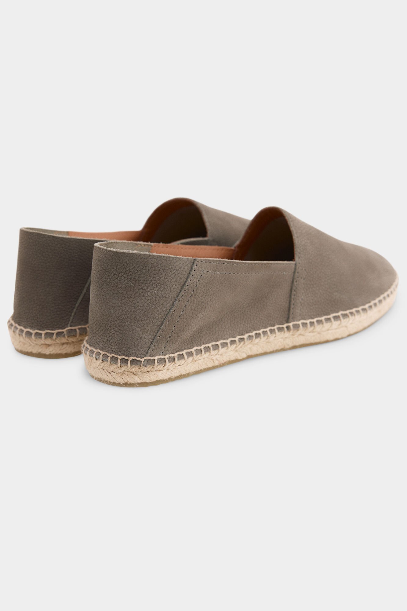 Pedro del Hierro Leather espadrille Grey