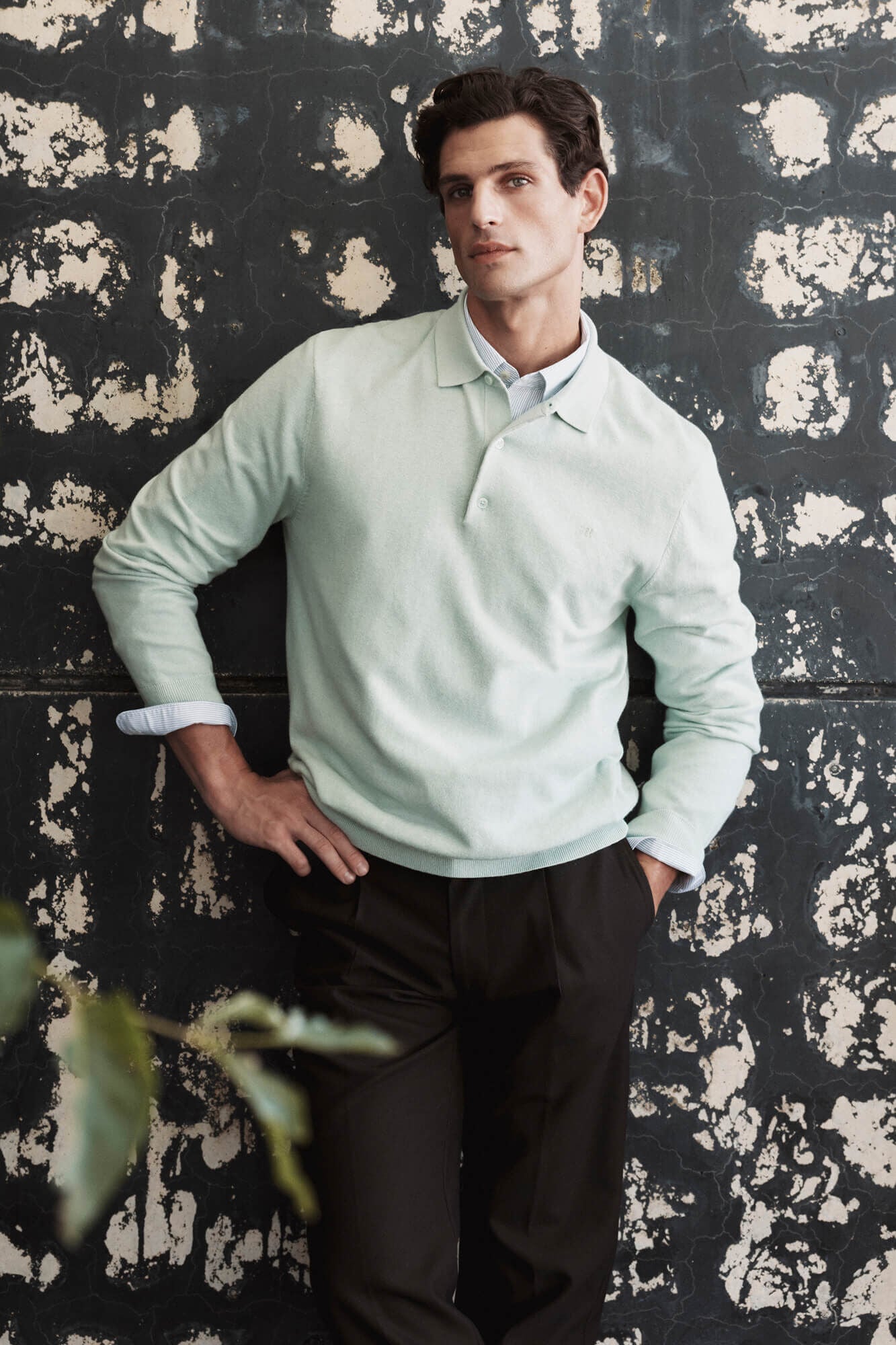 Pedro del Hierro Jersey punto premium algod&oacute;n seda cashmere