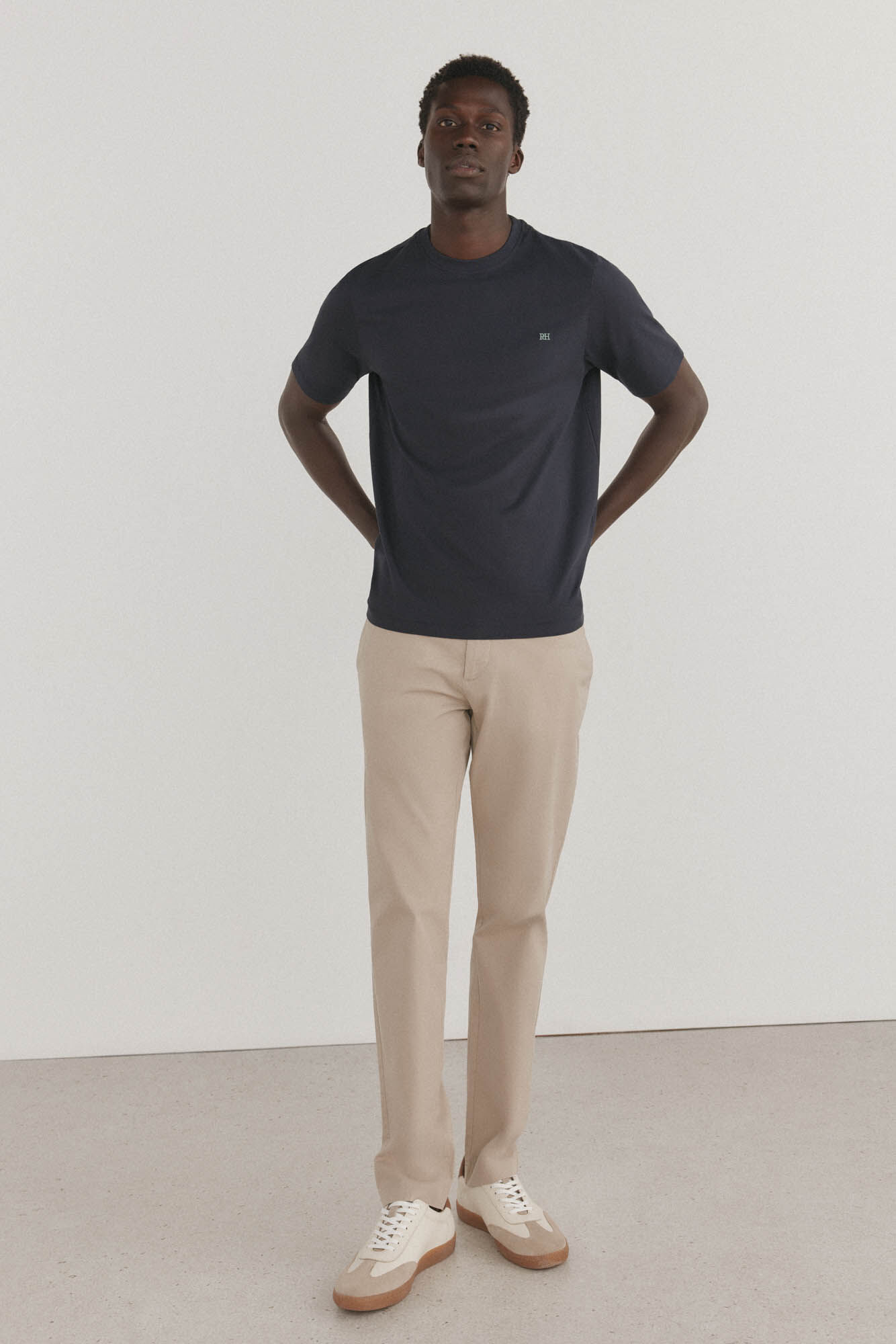 Pedro del Hierro Basic T-shirt Blue
