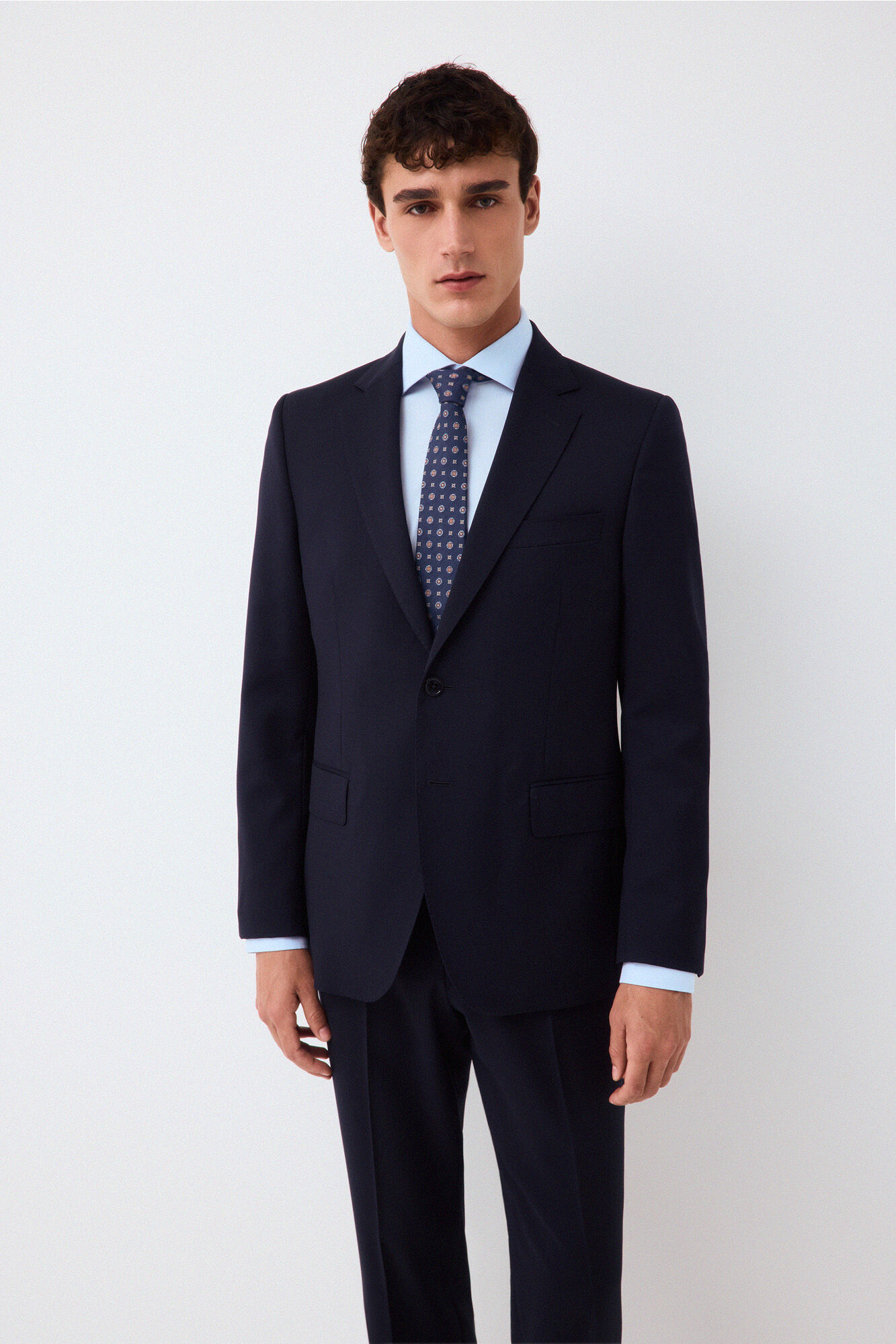 Pedro del Hierro Blazer de fato coordenado tailored b&aacute;sico Azul