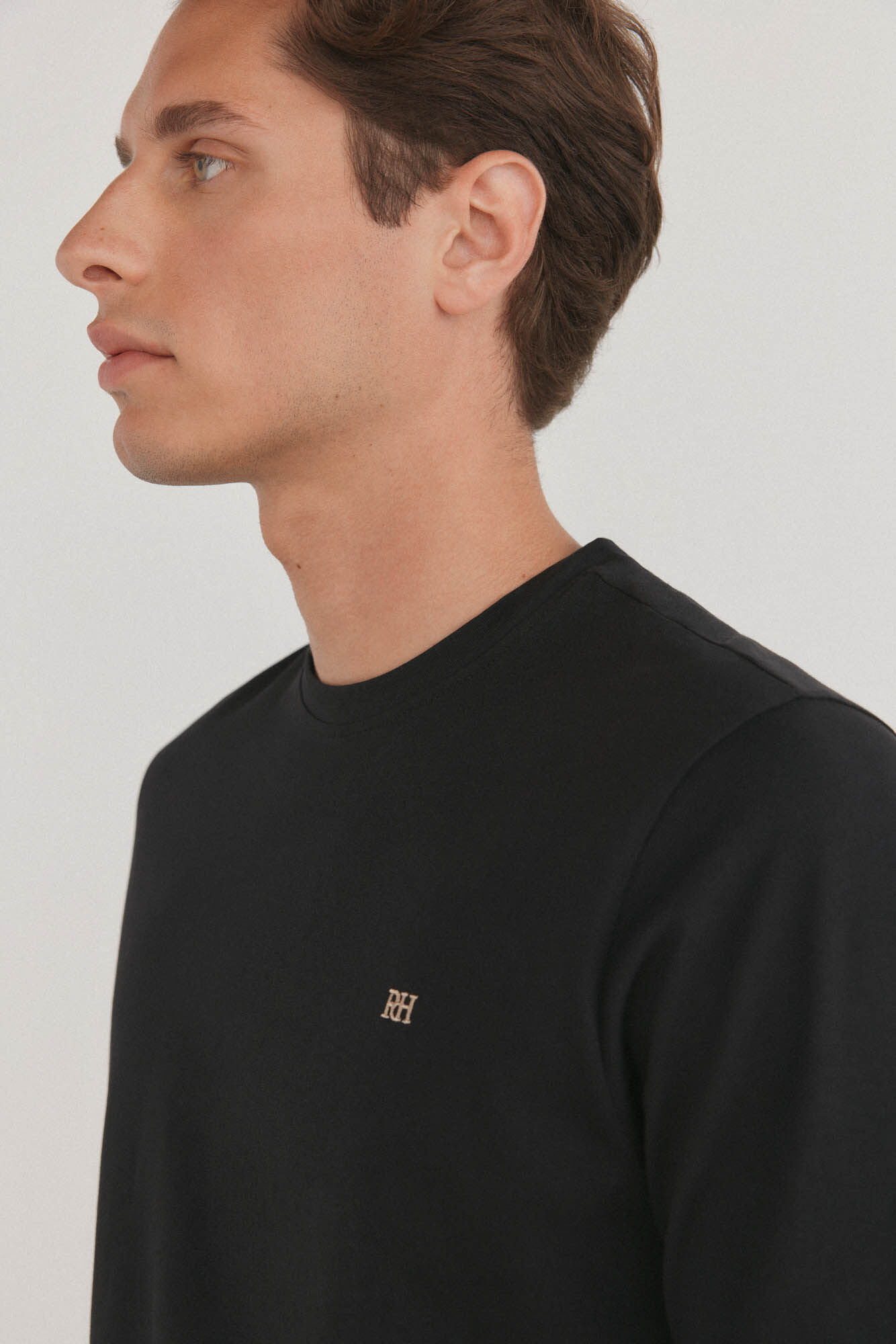 Pedro del Hierro Camiseta b&aacute;sica Negro