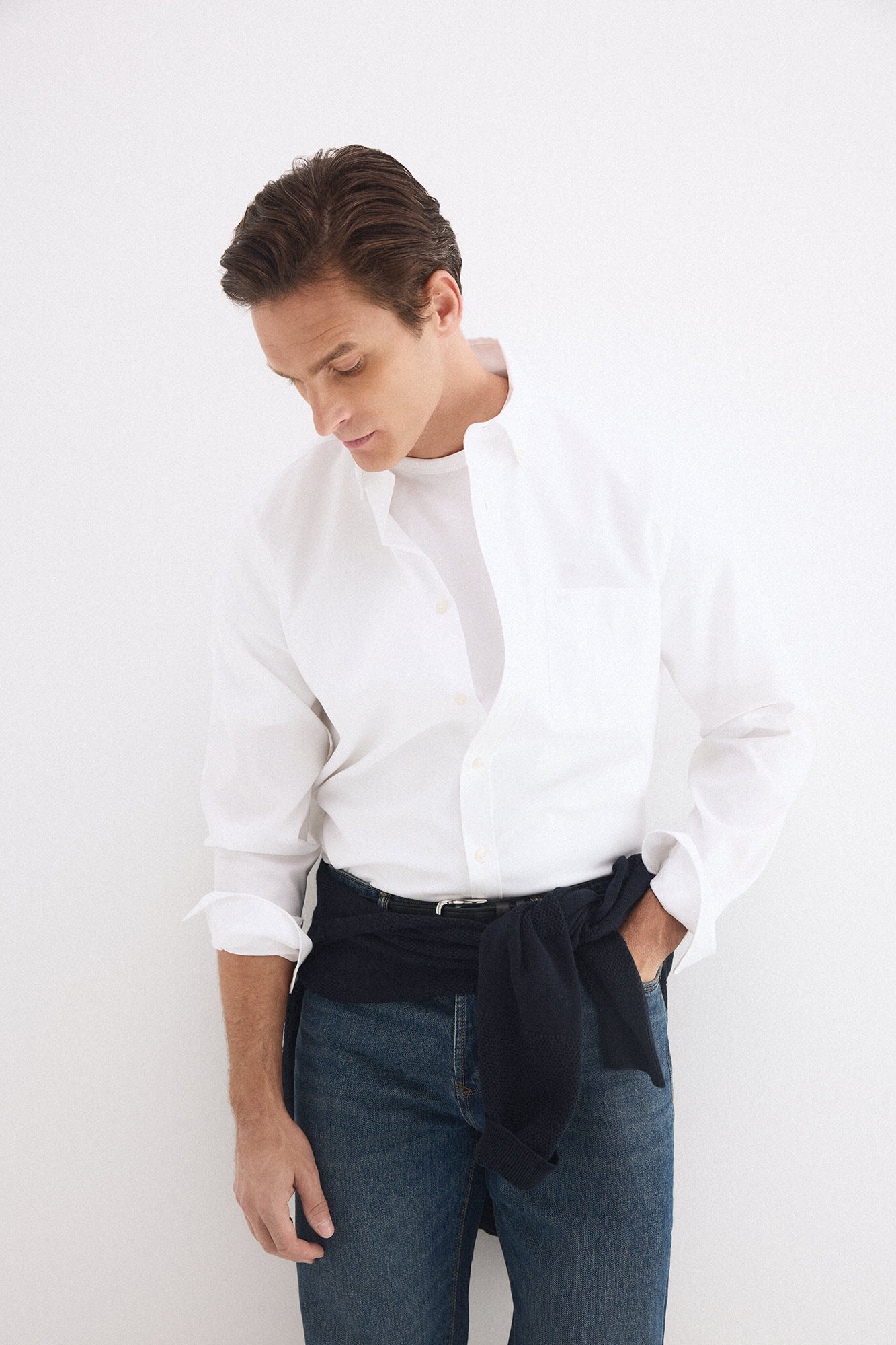 Pedro del Hierro Non-iron plain Oxford shirt