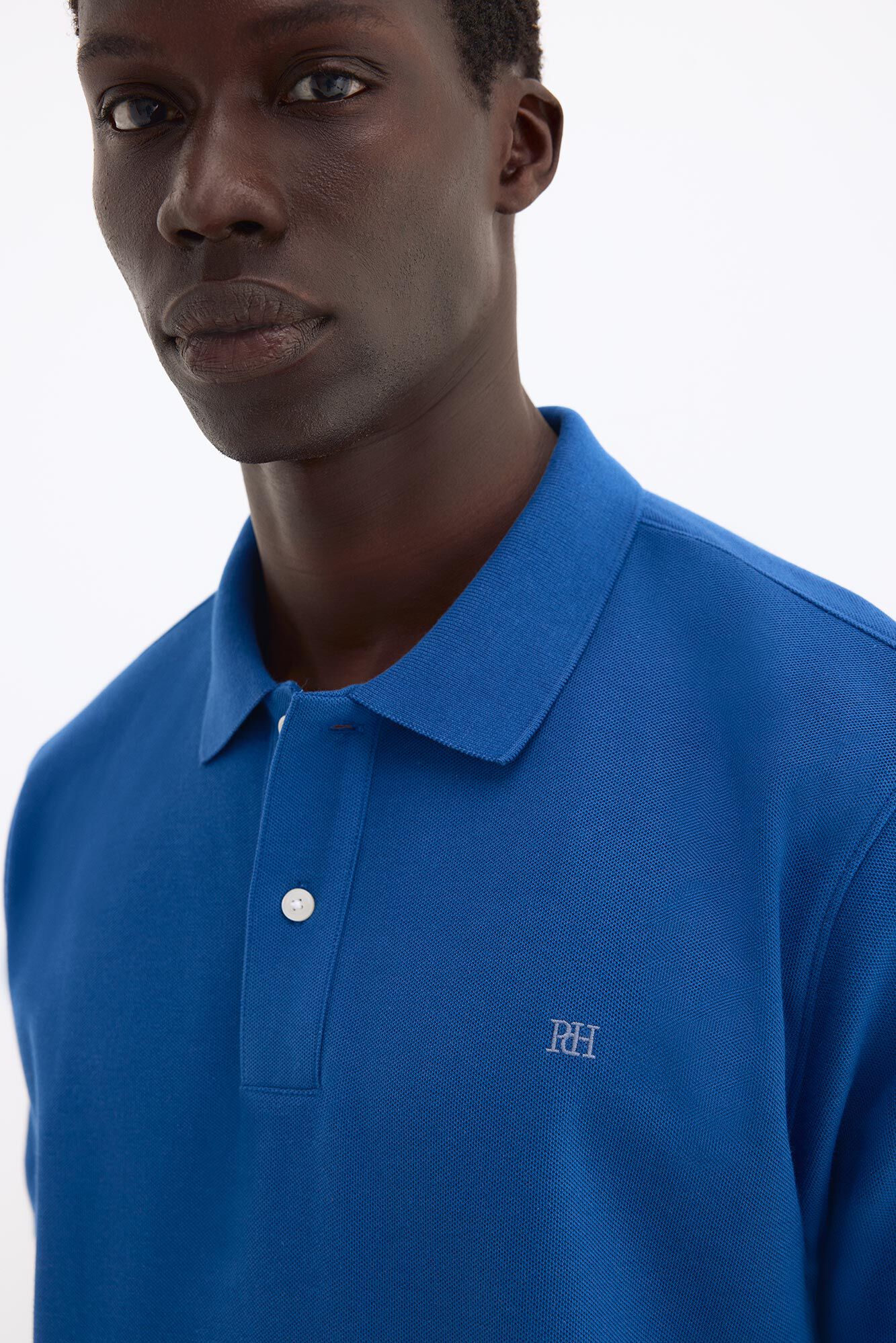 Pedro del Hierro Polo b&aacute;sico em piqu&eacute; Azul