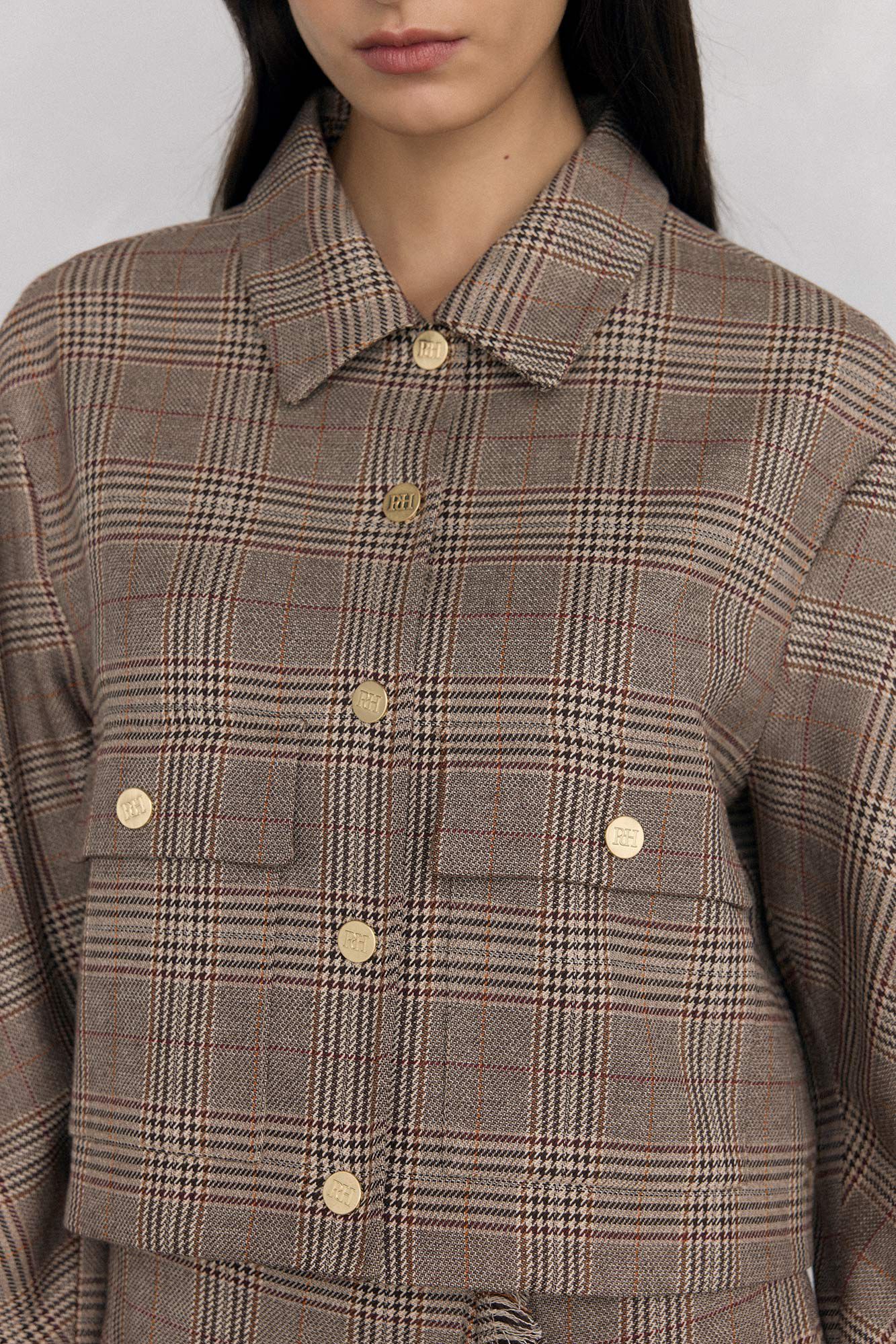 Pedro del Hierro Bombardeiro de caixa Harris Marrom