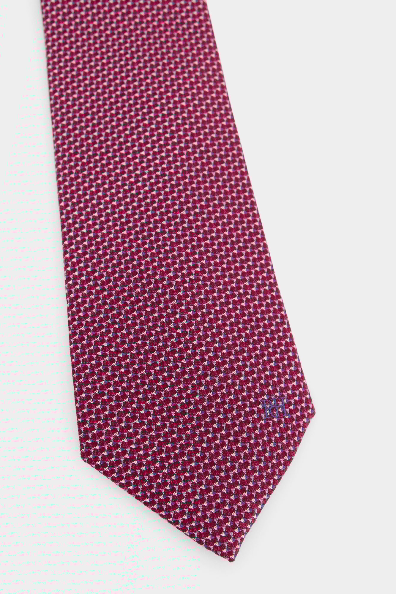 Pedro del Hierro Natural silk tie Pink