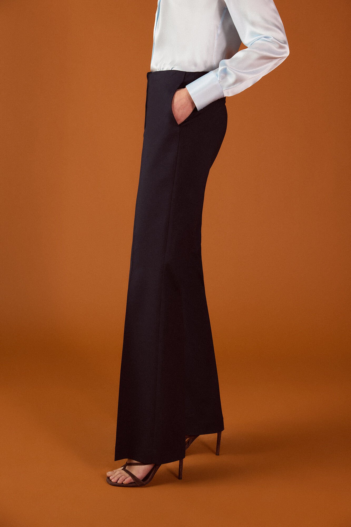 TFP by Tamara Falc&oacute; High-waisted trousers Blue